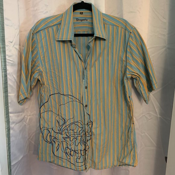 Vintage Men's Button-down T-shirt - Picture 1 of 4